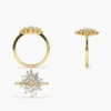 Statement ring with a refined ballerina tutu-inspired silhouette