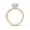 Basket setting ring with pavé-style sparkle and balanced design