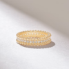 Wedding band with a 4.27 mm band width and 1.82 mm thickness