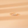 925 Sterling Silver Bezel Diamond Beaded Ring - Image 3