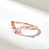 Slim 1.07 mm band with a structured chevron shape