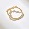 Minimal chevron ring with a sleek everyday profile
