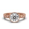 Modern ring design with smooth bezel setting and accent stones