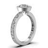 Sterling silver ring combining classic sparkle and contemporary style