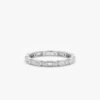 925 Sterling Silver Bezel Diamond Eternity Ring - Image 2