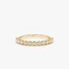 925 Sterling Silver Bezel Diamond Half Eternity Ring