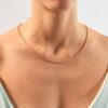 925 Sterling Silver Bezel Diamond Tennis Necklace - Image 2