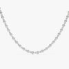 925 Sterling Silver Bezel Diamond Tennis Necklace - Image 6
