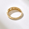925 sterling silver ring with five premium CZ diamond stones