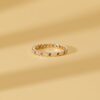 925 Sterling Silver Bezel Sapphire and Diamond Eternity Band - Image 6