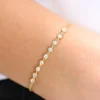 Bracelet with premium CZ diamond stones and bezel setting