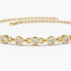 Classic diamond-inspired bracelet with a sleek bezel design