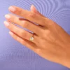 925 Sterling Silver Bezel Set Heart Solitaire Diamond Engagement Ring