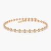 925 Sterling Silver Bezel Setting Diamond Tennis Bracelet - Image 2
