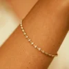 925 Sterling Silver Bezel Setting Diamond Tennis Bracelet - Image 8