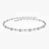 Delicate sterling silver bracelet with migraine detailing