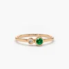 Gold-plated sterling silver ring with a slim 1.3 mm band