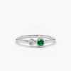 Classic bezel setting ring with a polished, streamlined profile
