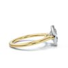 925 Sterling Silver Bezel Solitaire Diamond Engagement Ring - Image 4