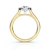 925 Sterling Silver Bezel Solitaire Diamond Engagement Ring - Image 5