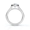 925 Sterling Silver Bezel Solitaire Diamond Engagement Ring - Image 9