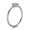 925 Sterling Silver Bezel Solitaire Diamond Ring - Image 3