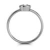 925 Sterling Silver Bezel Solitaire Diamond Ring - Image 5
