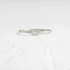 925 sterling silver stacking ring with bezel-set CZ stones