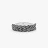 925 Sterling Silver Black Diamond Half Eternity Ring - Image 2