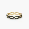 Micro pave ring with premium CZ diamond stones