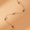 925 Sterling Silver Black Diamond Station Bracelet - Image 5