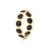 925 Sterling Silver Black Onyx Eternity Band - Image 5