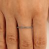 925 Sterling Silver Blue Diamond Eternity Ring - Image 3