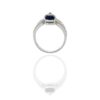 925 sterling silver ring with premium CZ sapphire styling
