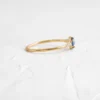 Sterling silver ring with pave-set premium CZ diamond accents