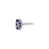 925 sterling silver ring with pave-set CZ diamonds