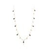 925 Sterling Silver Blue Sapphire Charm Station Necklace - Image 5