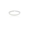 925 Sterling Silver Blue Sapphire Diamond Half Eternity Band - Image 4