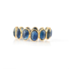 925 Sterling Silver Blue Sapphire Eternity Band