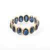 925 Sterling Silver Blue Sapphire Eternity Band - Image 3