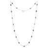 925 Sterling Silver Blue Sapphire Necklace