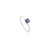 925 Sterling Silver Blue Sapphire Statement Ring - Image 3