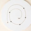 925 Sterling Silver Blue Sapphire Station Necklace - Image 3