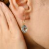 925 Sterling Silver Blue Topaz Dangle Earring - Image 3