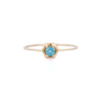925 Sterling Silver Blue Topaz Ring