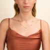 925 Sterling Silver Blue Topaz Station Necklace - Image 4