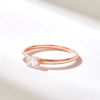 925 Sterling Silver Bold East West Marquise Diamond Ring - Image 4