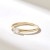 925 Sterling Silver Bold East West Marquise Diamond Ring - Image 5