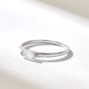 925 Sterling Silver Bold East West Marquise Diamond Ring - Image 6