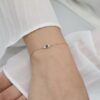 925 Sterling Silver Bold Sapphire Diamond Eye Bracelet - Image 4